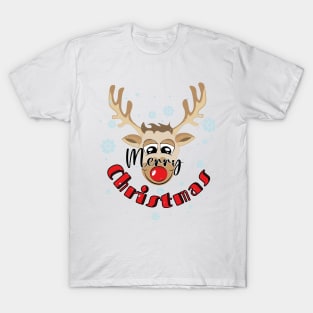 Reindeer Merry Christmas T-Shirt